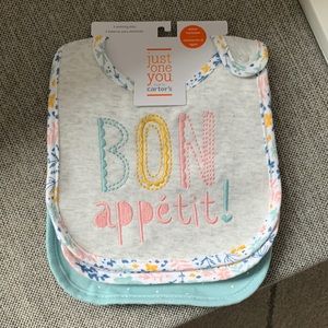 3 Pack of Carters Teething Bibs - NWT